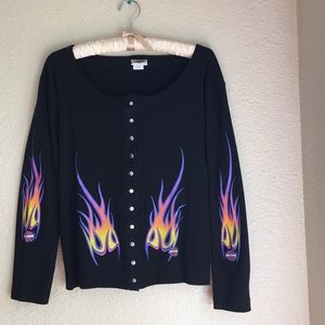 Harley Davidson Black Cardigan